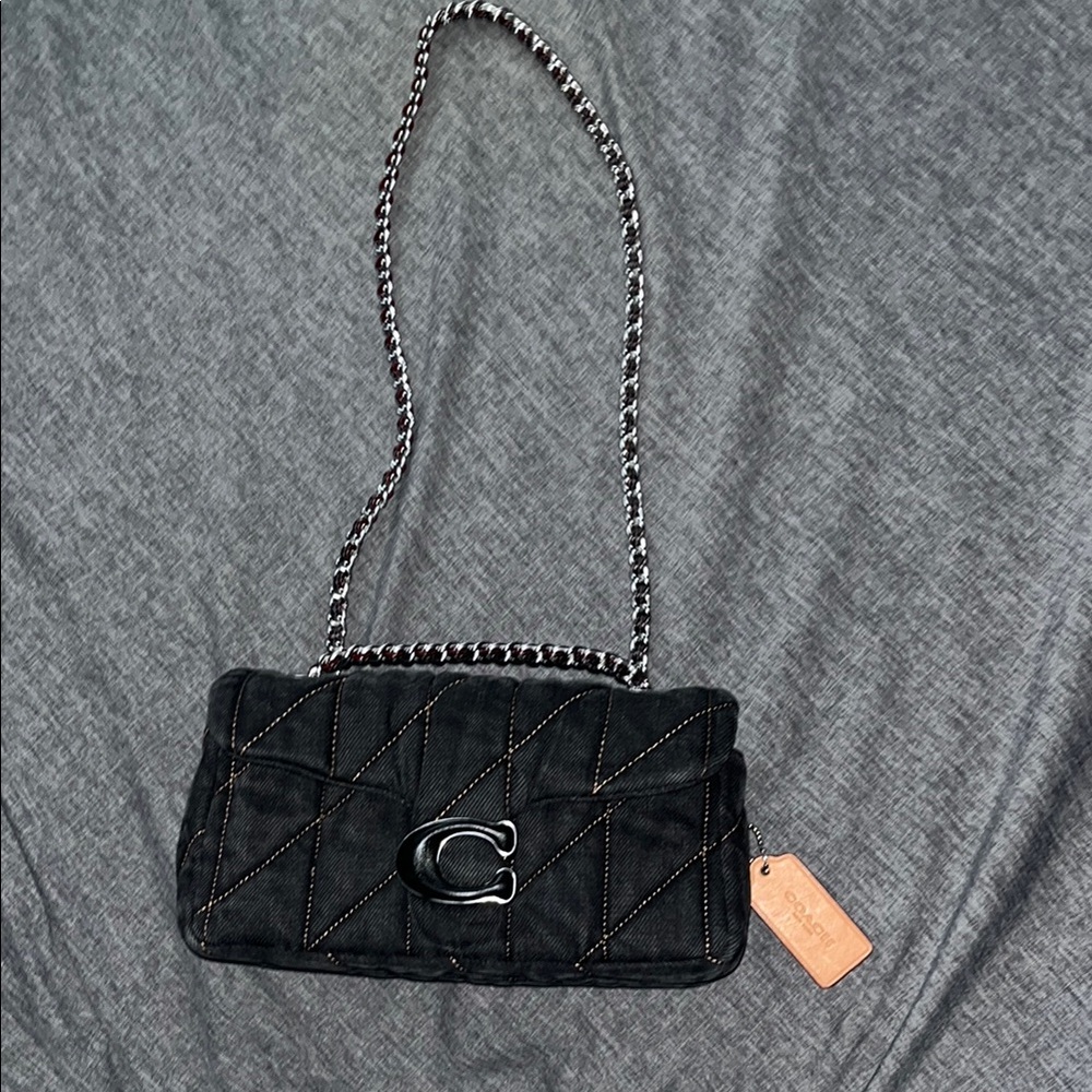 Coach denim tabby